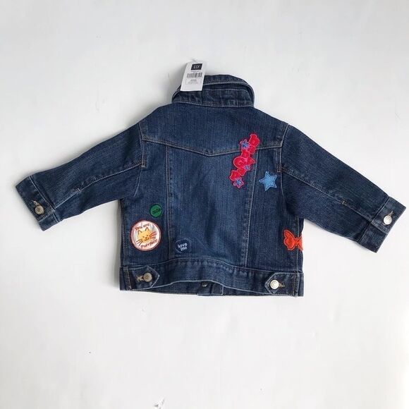 Babygap NWT appliqué Jean jacket 6-12 months - Picture 3 of 3